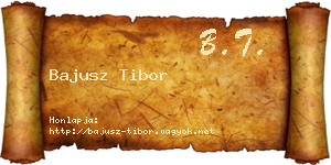 Bajusz Tibor névjegykártya